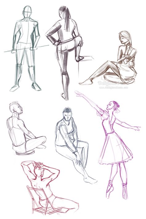 Gesture Drawing Practice In Photoshop Delighted Muse
