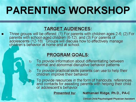 Southpoint Pediatrics: Parenting Workshops by Dr. Ridge