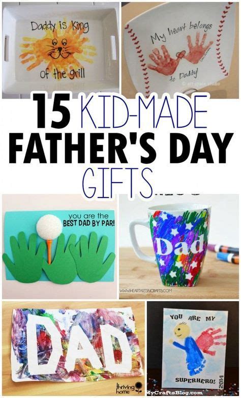 15 Kid Made Fathers Day Crafts Fathers Day Diy