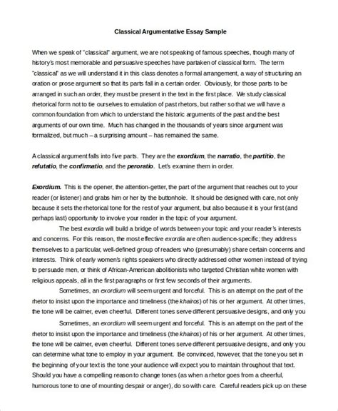An argumentative essay is based on an investigation of the issue, study of the relevant cases and. FREE 16+ Argumentative Writing Samples & Templates in PDF ...