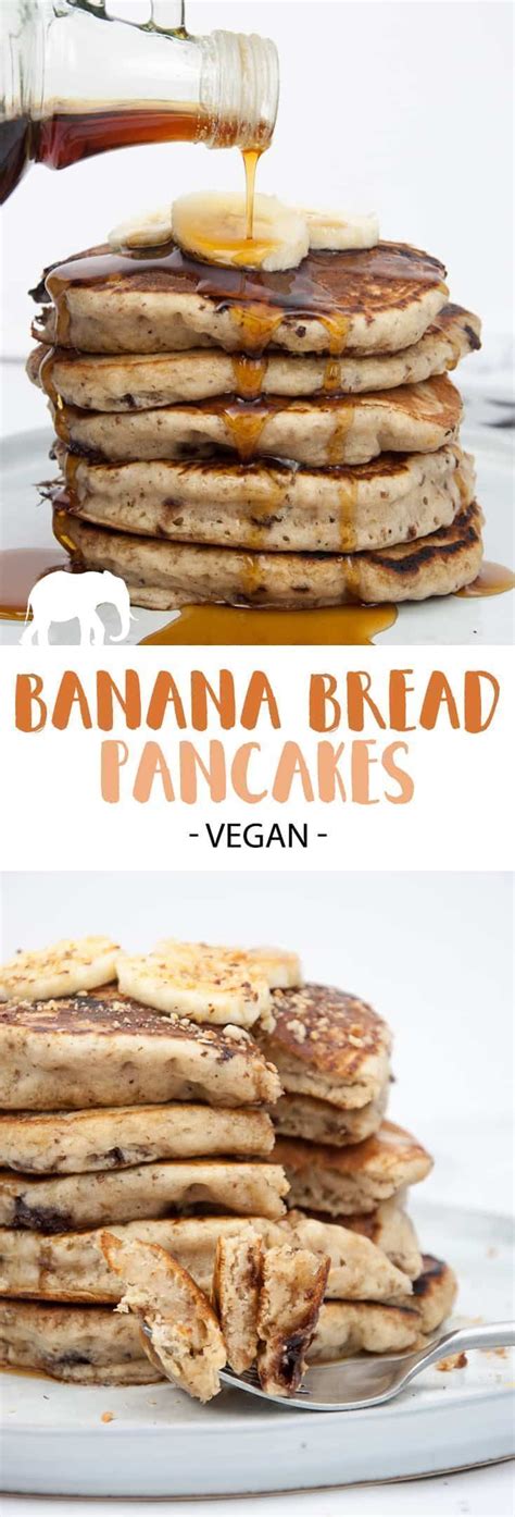 Perfectly textured, moist, and packed with banana flavor. Vegan Banana Bread Pancakes with Chocolate Chunks. The ...