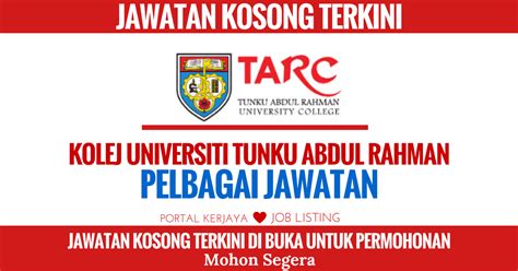 Nonetheless, by 1965, malaysian prime minister tunku abdul rahman, seeking to avoid any more bloodshed, advised parliament to expel singapore from the union, which they voted unanimously in favor of. Jawatan Kosong Terkini Kolej Universiti Tunku Abdul Rahman ...