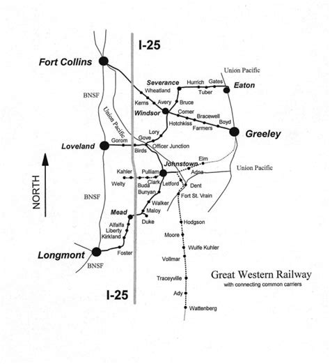 Colorado Central Railroad Map