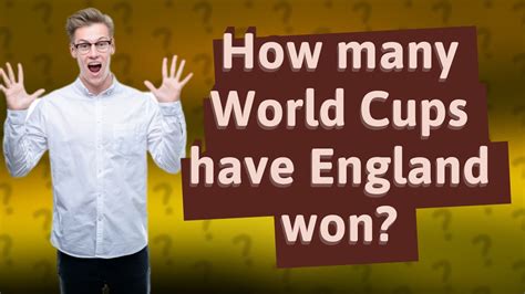How Many World Cups Have England Won Youtube