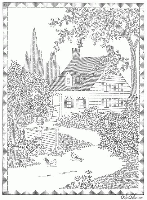 #c202 original art ~ pen and ink copyright lettering will not appear on your print. Log Cabin Coloring Pages - Coloring Home