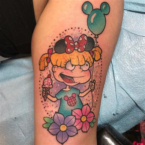 Angelica Pickles Rugrats Tattoo Cute Tattoos Angelica Pickles Sleeve