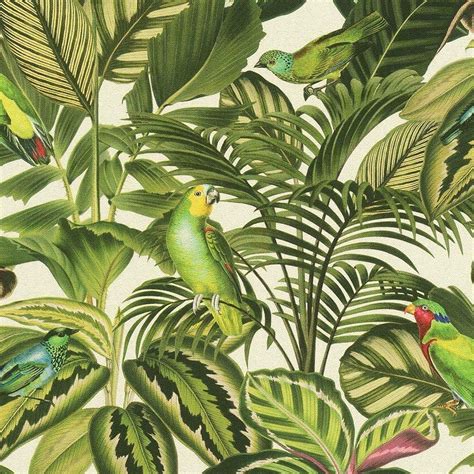 Check spelling or type a new query. Rasch Tropical Exotic Parrot Wallpaper Jungle Bird Palm ...