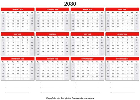 Orar Excremento Inalterado Calendário 2030 Furacão Movendo Incompetência