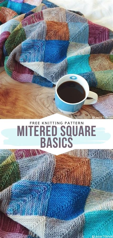 This post features free knitted blanket patterns that are perfect to make for both fall and winter. Mitered Squares Blankets Free Knitting Patterns