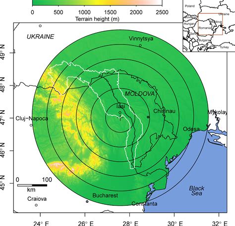 NHESS - Radar-derived convective storms' climatology for the Prut River