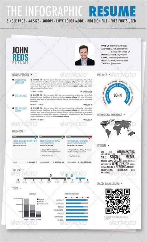 49 Infographic Resume Ideas For Examples Graphic Resume Infographic