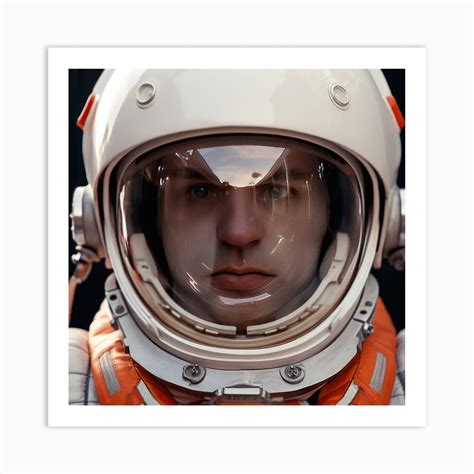 Portrait Of An Astronaut Art Print By Filip Fy