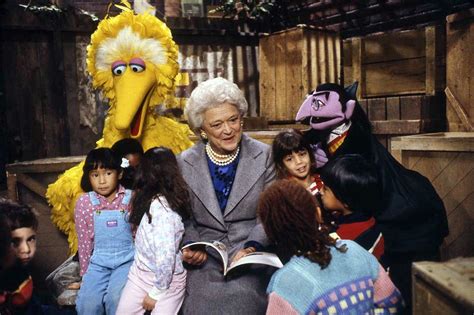 Muppet Stuff Throwback Thursday Barbara Bush Sesame Streets First
