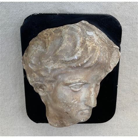 Vintage Louvre Museum Plaster Sculpture Reproduction Greek Ephebe