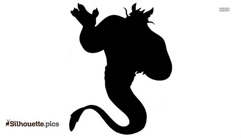Genie Characters Silhouette Vector Clipart Images Pictures