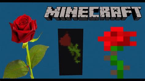 How To Make A Rose Banner In Minecraft Flower Youtube