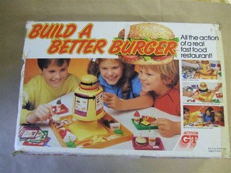 Build A Better Burger Vintage Fast Food Toy Game Nostalgic Toys