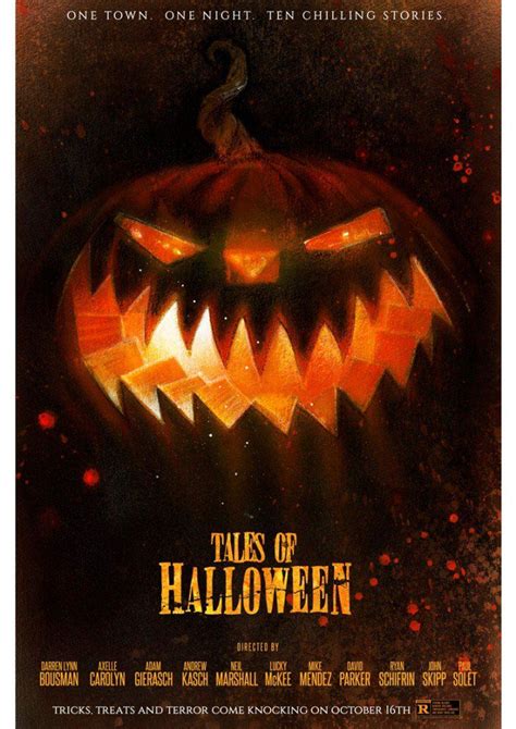 A Movie Poster With An Evil Pumpkin On Its Face And The Words Trues Of