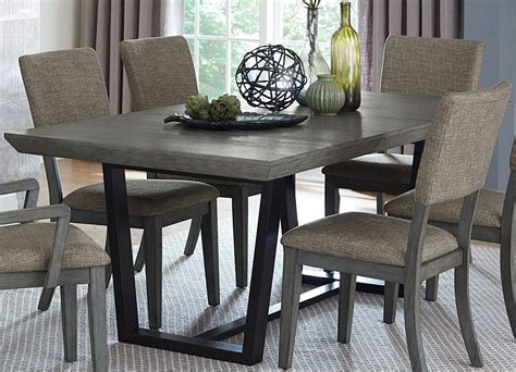 Avenhorn Gray Extendable Rectangular Dining Table From Homelegance