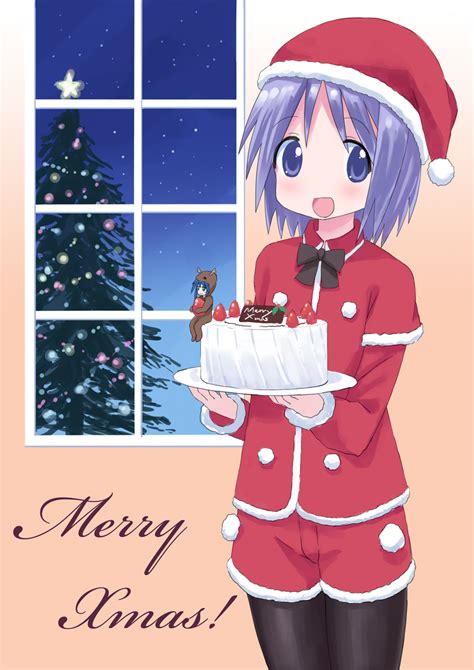 Safebooru Cake Christmas Christmas Tree Food Hiiragi Tsukasa Isou