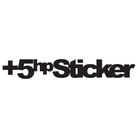 5 Hp Sticker Vis Alle Stickers FolieGejl Dk