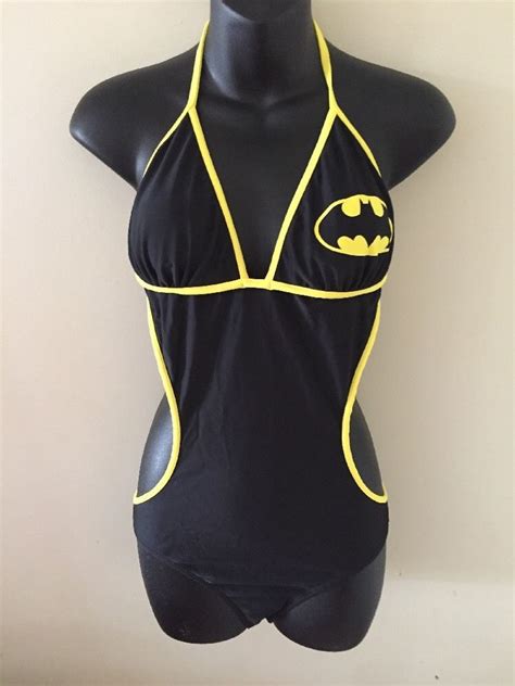 Batman Batgirl Monokini One Piece Bathing Suit Swimsuit Dc Comics Size Small Dccomics Onepiece