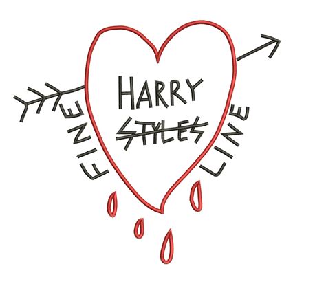 Harry Styles Fine Line Embroidery Design For Personalized Etsy
