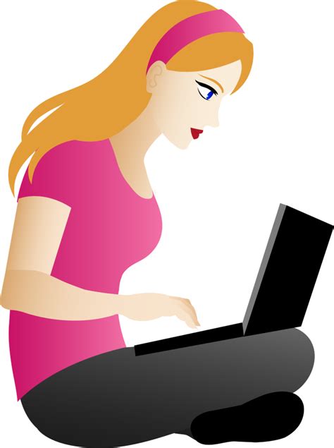 Person Using Laptop Clipart Clipartfest Wikiclipart