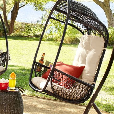 .round chair cushions, flat cushions that will add just a little bit of padding to a chair seat, and make your own chair pads and cushions with the help of this collection of over thirty free chair. Calliope Ivory Swingasan® Cushion in 2020 | Swinging chair ...