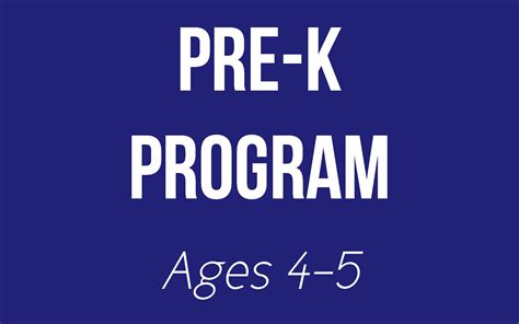Pre K Program