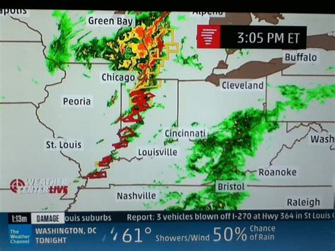 Check spelling or type a new query. Weather radar at 3:05 PM ET - Tornado warnings (Red boxes ...