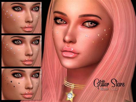 Румяна Glitter Stars Макияж Моды для Sims 4