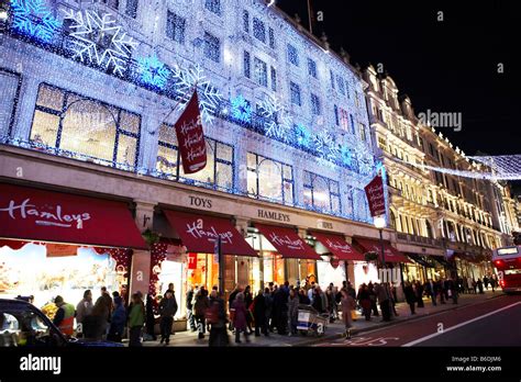 Christmas At Hamleys Toy Shop Regent Street London Uk Europe Stock