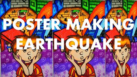 Poster Making Earthquake Earthquake Drawing Youtube