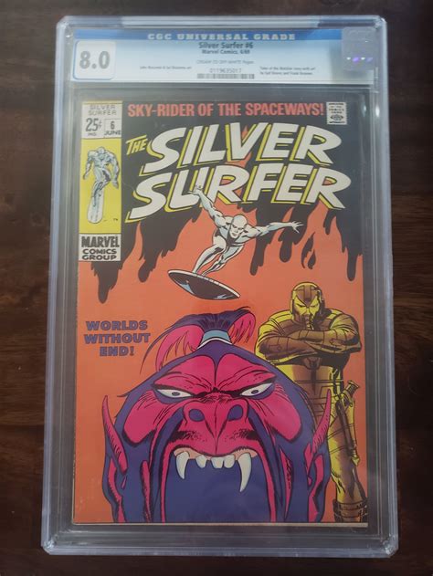 Silver Surfer 6 Cgc 80 Comic Books Silver Age Hipcomic