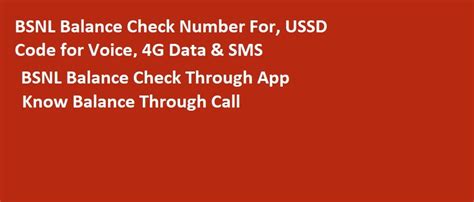 Bsnl Balance Check Number For Ussd Code For Voice G Data Sms