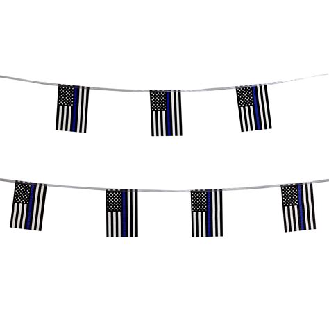 Buy Tsmd 100 Feet Thin Blue Line Usa American Small Mini Honoring Law