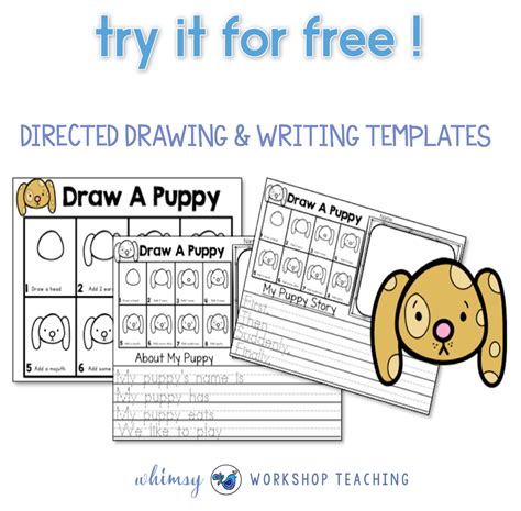 Directed Drawing And Writing Puppy Whimsy Workshop Teaching