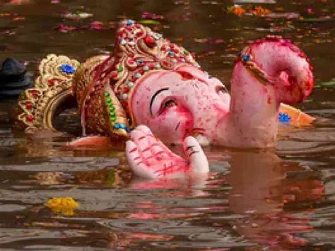 Ganesh Festival Concludes With Visarjan Several Drown In Up Haryana During Idol Immersion