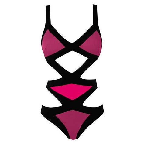 Agent Provocateur Mazzy Swimsuit Burgundy 2 385 Liked On Polyvore