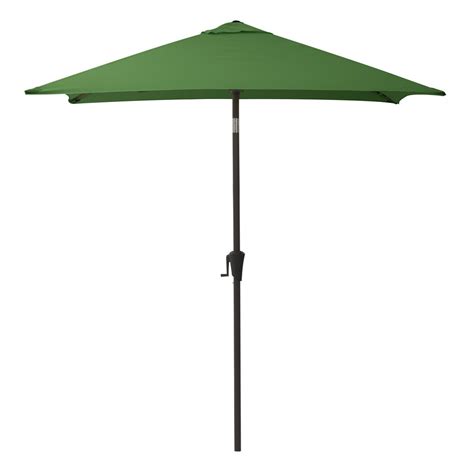 Corliving Square Tilting Forest Green Patio Umbrella The Home Depot