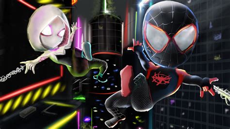 1366x768 Little Spiderman And Gwen Stacy 1366x768 Resolution Hd 4k