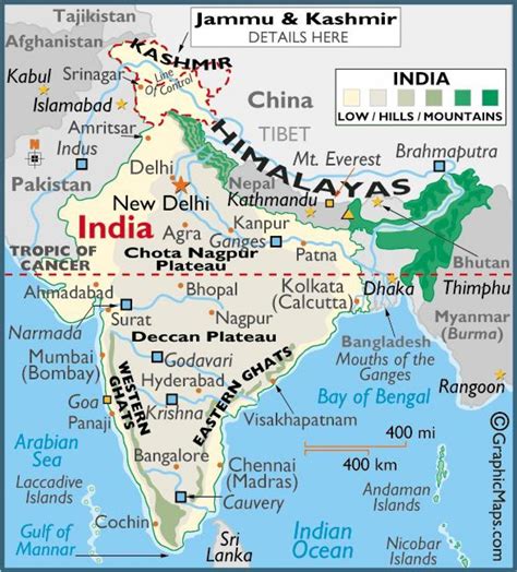 Gebirge In Indien Karte Karte Der Gebirge In Indien Südasien Ostasien