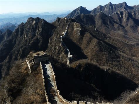 Great Wall Of China China Aerial View 1143 World All Details