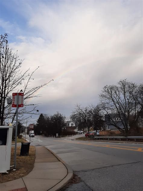 Rainbow Over Echodale Ave This Morning Rbaltimore