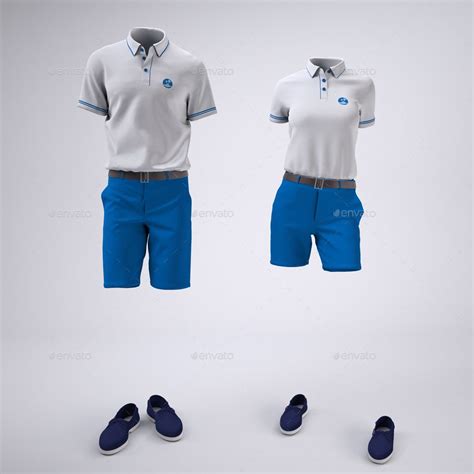 Yacht Crew Uniforms Pool And Beach Club Staff Uniform Mock Up Preview