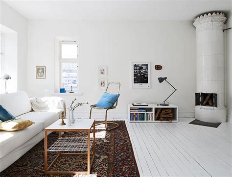 Interiors White Swedish Apartment Art And Chic