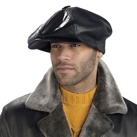 Leather Big Apple Cap Excelled Clothing Mens Accessories Hats For Men