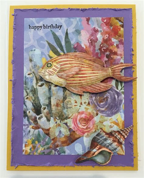 CBY Happy Birthday Greeting Card With Coral Reef And Fish Happy Birthday Greetings