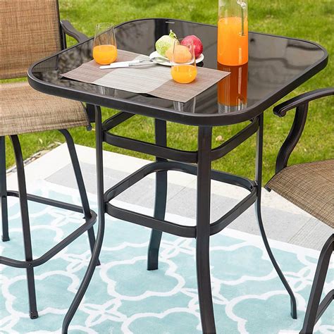 Choosing The Right Bar Height Patio Table Porch Area